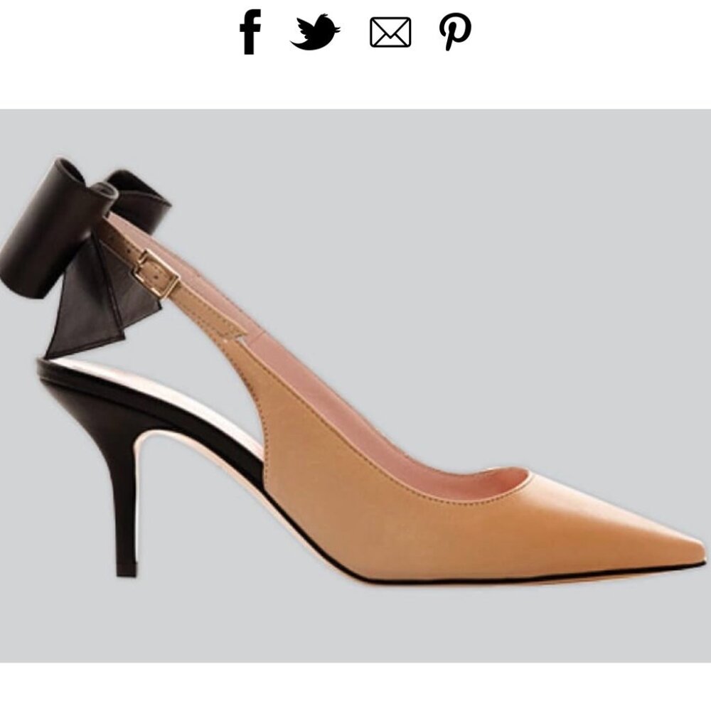 Kate Spade Jax Bi-Color Sling Back - EUC
